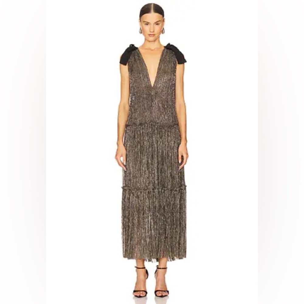 REVOLVE Ray Dress In Gold Sabina Musayev